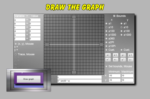 This button will draw the graph.