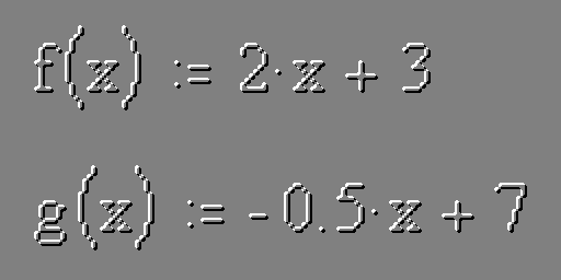 Equations for two lines