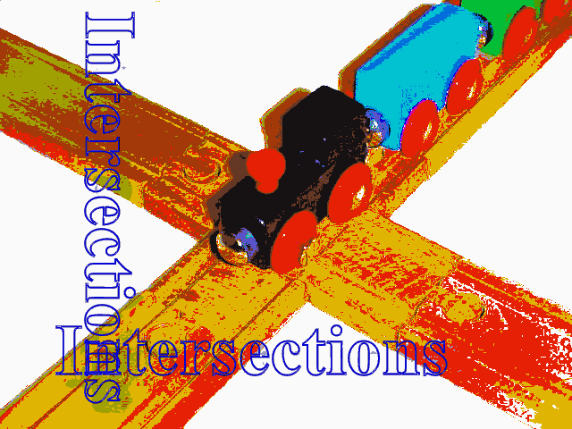 toy train track intersection