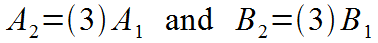 same factor change for A and B