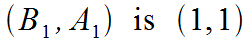 coordinates (1, 1)